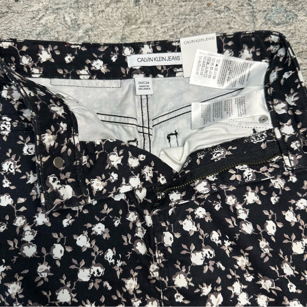 🆕Calvin Klein Jeans American Classics High Rise Mini Skirt Size 24 - Picture 4 of 4